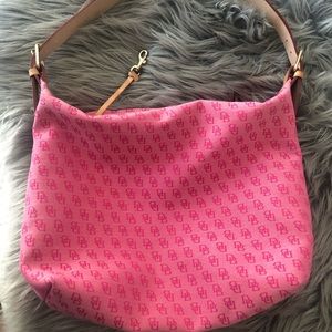 Dooney and Bourke pink fabric handbag